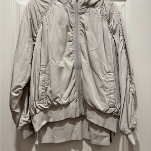 Athleta Women's Tan Jetset Bomber Jacket